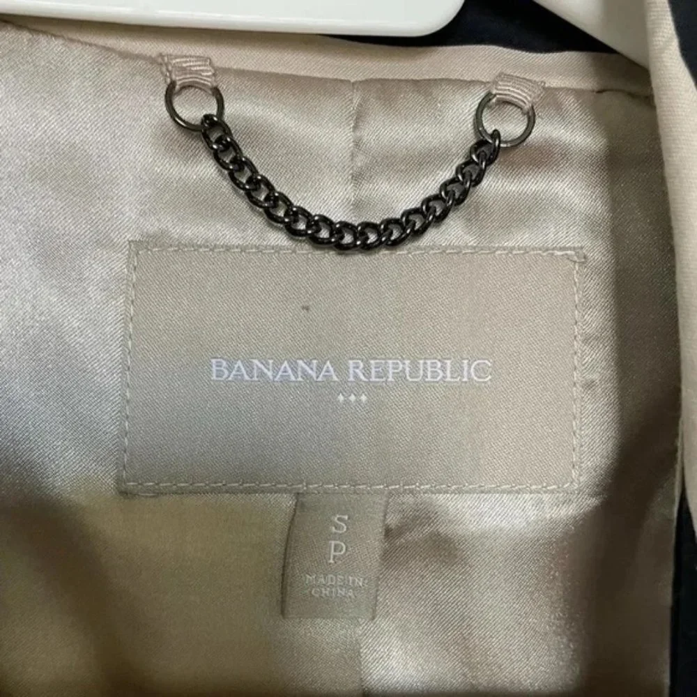 Banana Republic Monogram Striped Trench